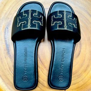 Tory Burch Double T Sport Slides